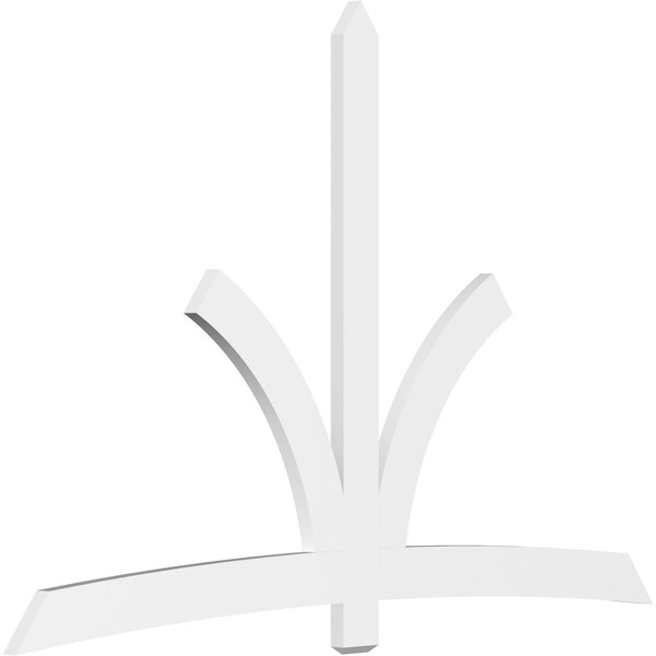 Ekena Millwork Davenport Architectural Grade PVC Gable Bracket, 108"W x 72"H x 2"D x 6"F, 16/12 Pitch GBP108X72X0206DAV00 - main